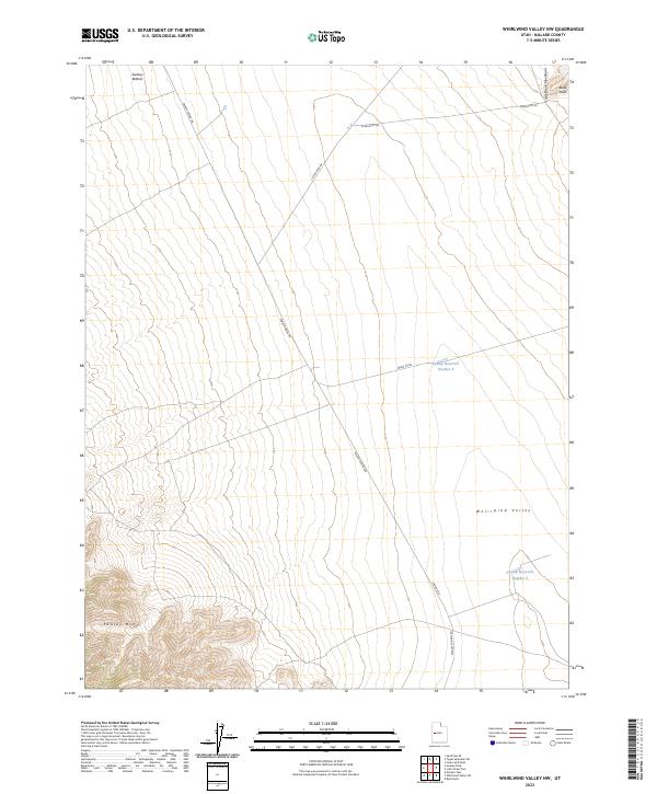 USGS Topographic Map – Whirlwind Valley NW