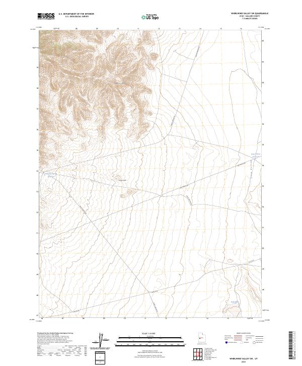 USGS Topographic Map – Whirlwind Valley SW