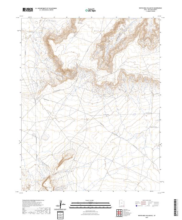 USGS Topographic Map – White Mesa Village SE