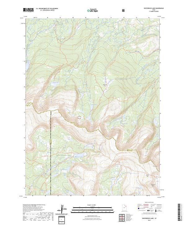 USGS Topographic Map – Whiterocks Lake