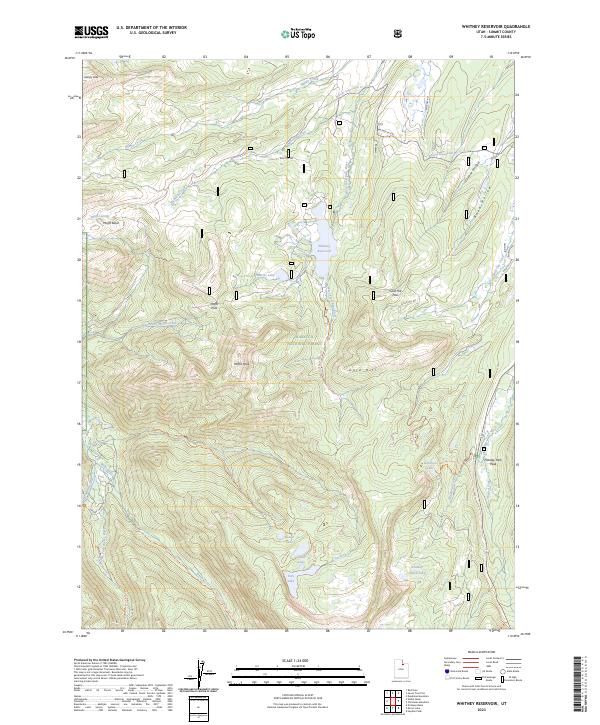 USGS Topographic Map – Whitney Reservoir