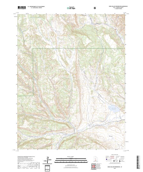 USGS Topographic Map – Wide Hollow Reservoir