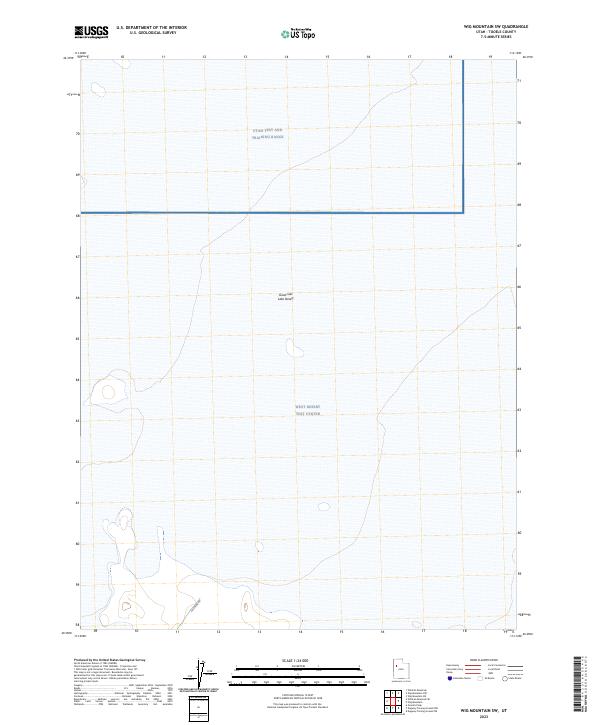 2023 Map of Wig Mountain SW, 2023 Print