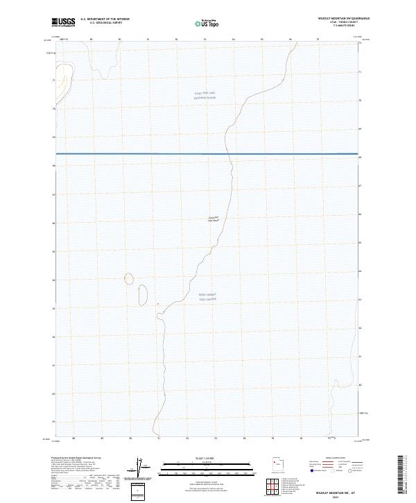 2023 Map of Wildcat Mountain SW, 2023 Print