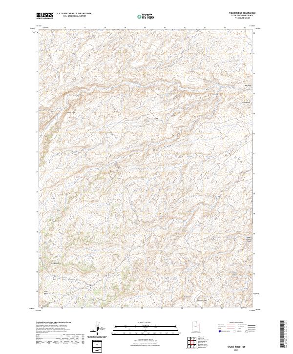 USGS Topographic Map – Wilkin Ridge