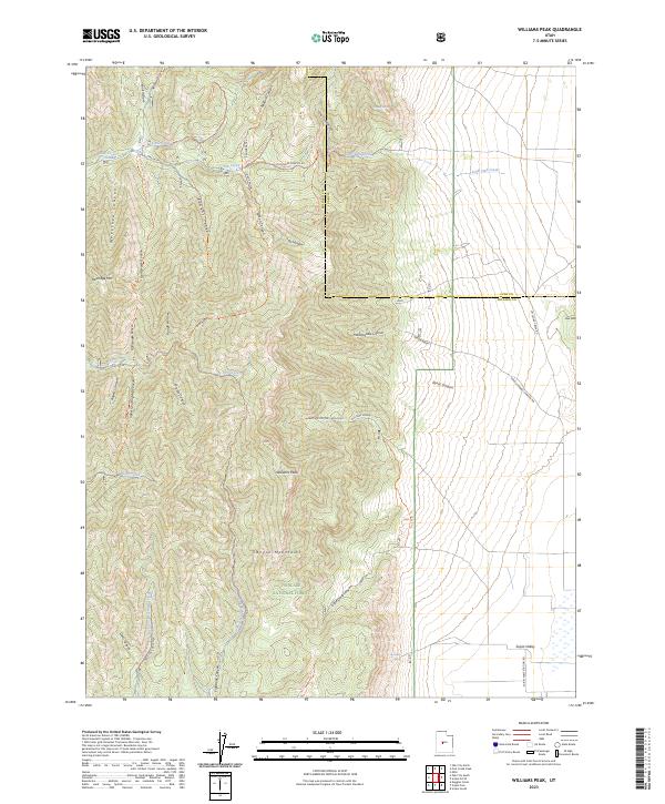 USGS Topographic Map – Williams Peak