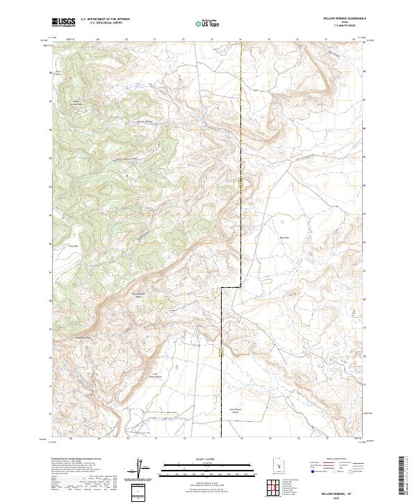 USGS Topographic Map – Willow Springs