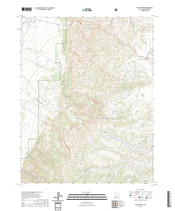 USGS Topographic Map – Wilson Peak