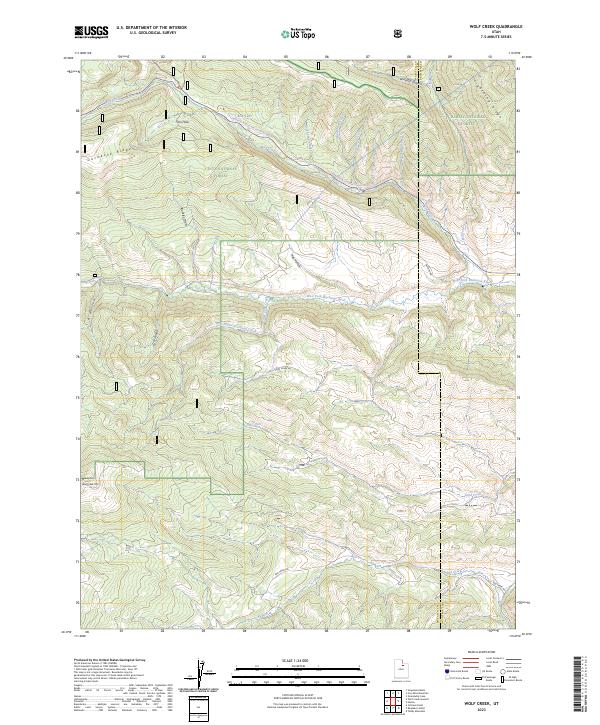 USGS Topographic Map – Wolf Creek