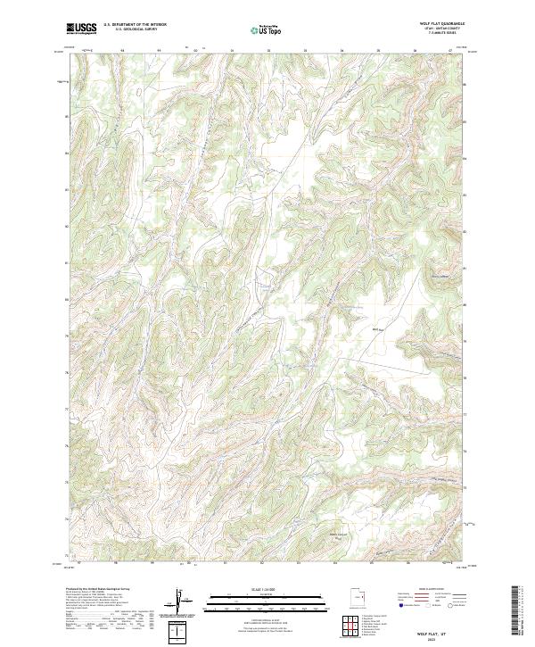 USGS Topographic Map – Wolf Flat