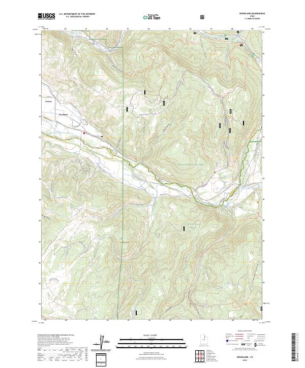 USGS Topographic Map – Woodland