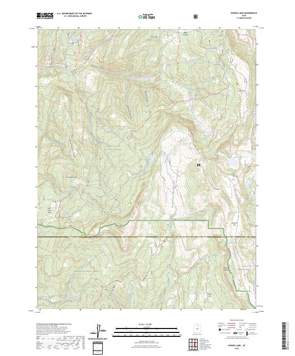 USGS Topographic Map – Woods Lake