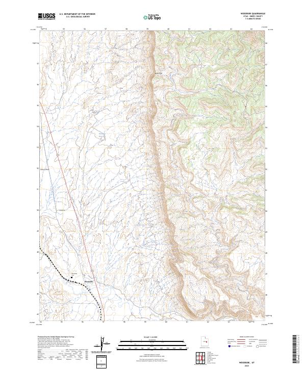 USGS Topographic Map – Woodside