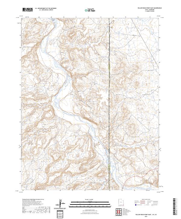 USGS Topographic Map – Yellow Rock Point East