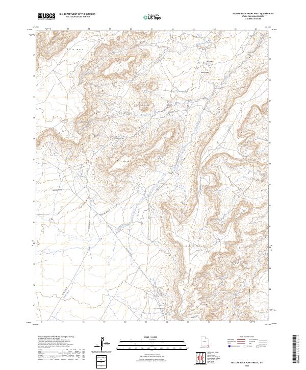 USGS Topographic Map – Yellow Rock Point West