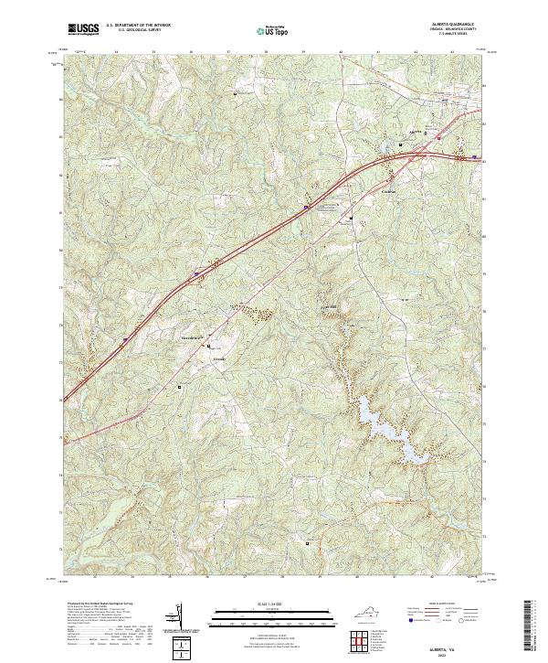 USGS Topographic Map – Alberta