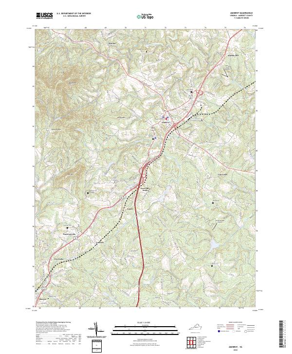 USGS Topographic Map – Amherst
