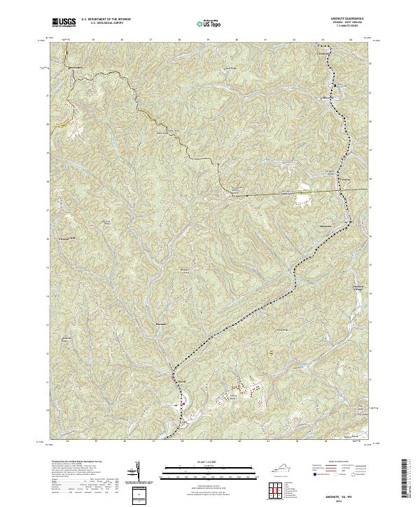 USGS Topographic Map – Amonate