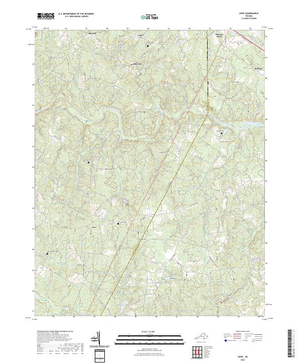 USGS Topographic Map – Ante