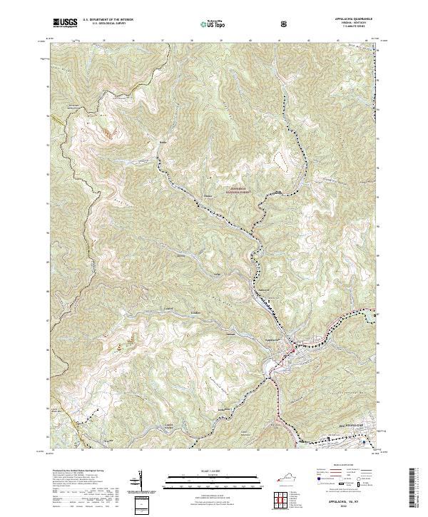USGS Topographic Map – Appalachia