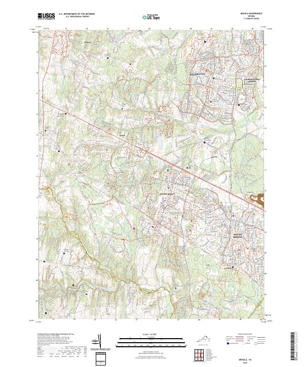 USGS Topographic Map – Arcola