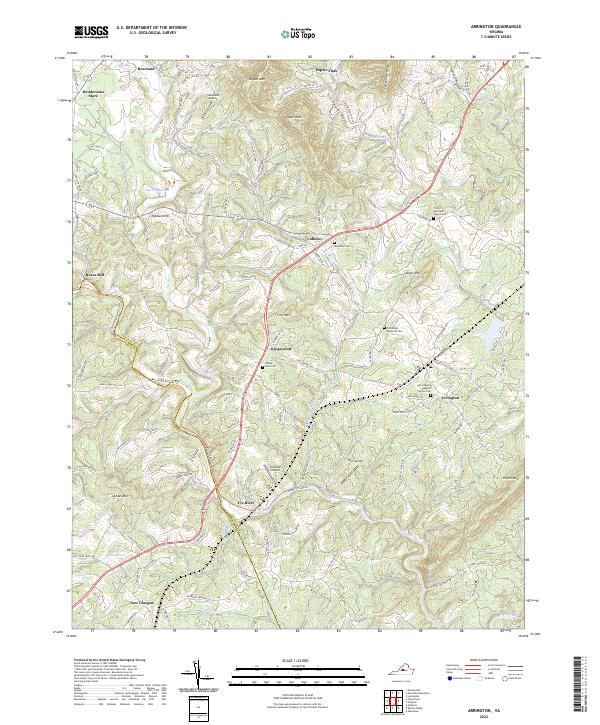 USGS Topographic Map – Arrington