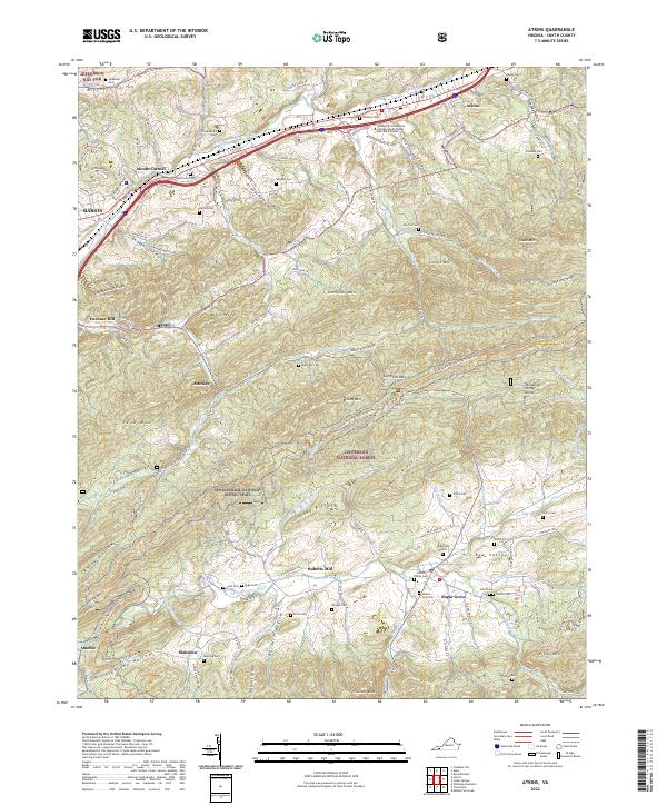 USGS Topographic Map – Atkins