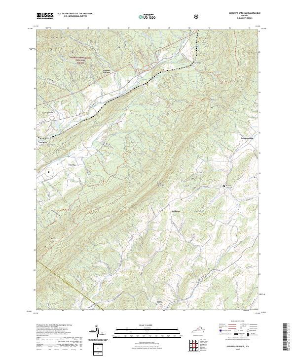 USGS Topographic Map – Augusta Springs