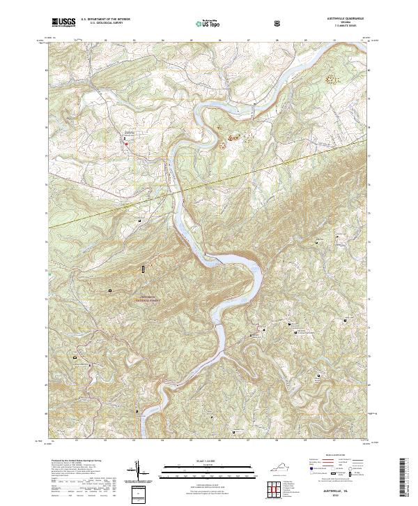 USGS Topographic Map – Austinville