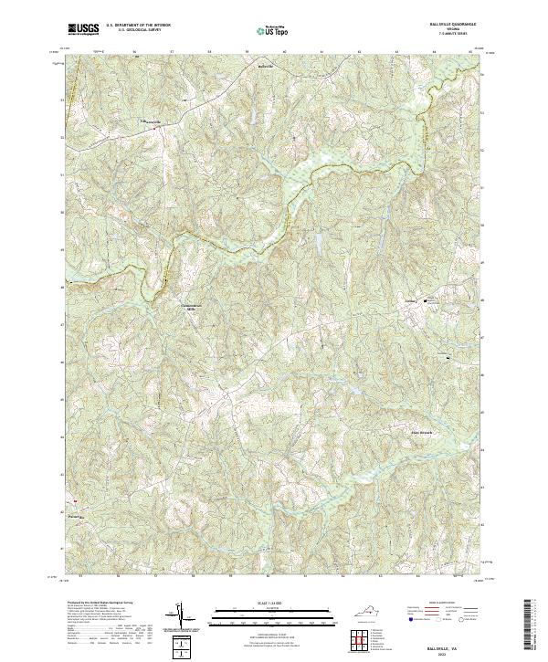 USGS Topographic Map – Ballsville