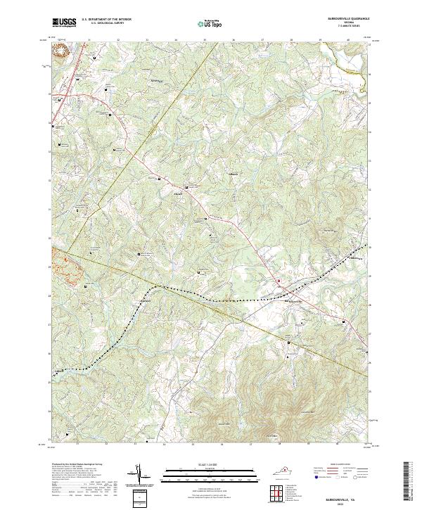 USGS Topographic Map – Barboursville