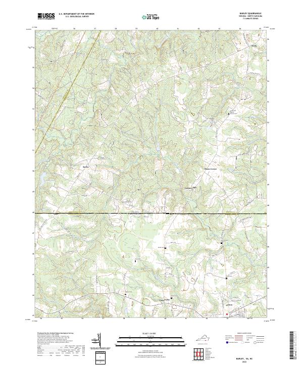 USGS Topographic Map – Barley