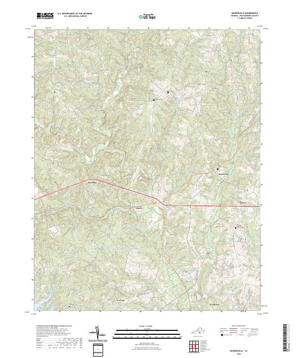 USGS Topographic Map – Baskerville