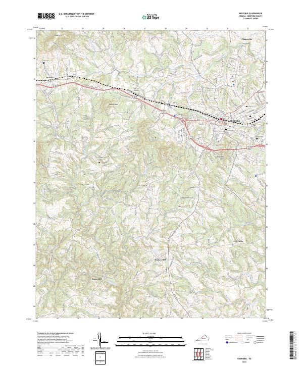 USGS Topographic Map – Bedford