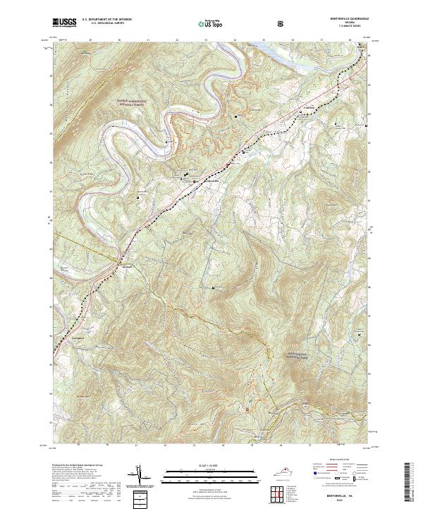 USGS Topographic Map – Bentonville