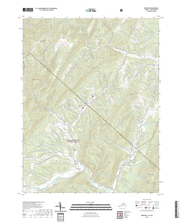 USGS Topographic Map – Bergton