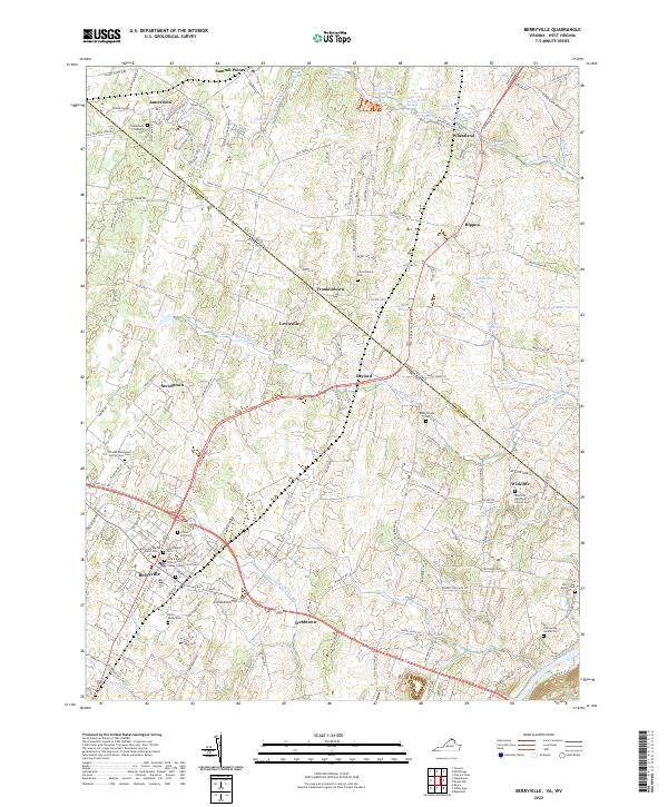 USGS Topographic Map – Berryville