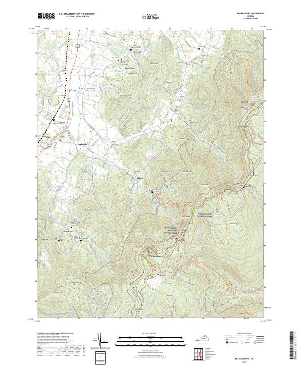 USGS Topographic Map – Big Meadows