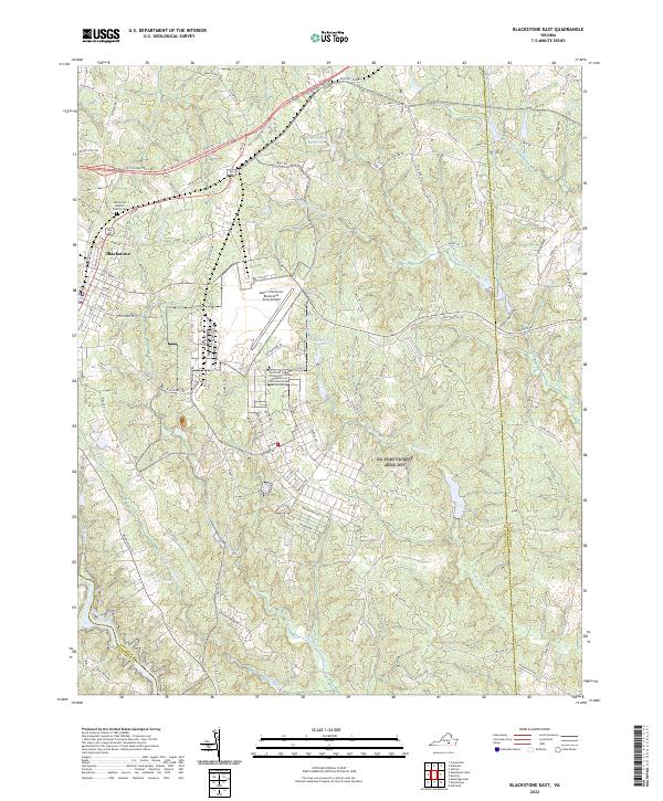 USGS Topographic Map – Blackstone East