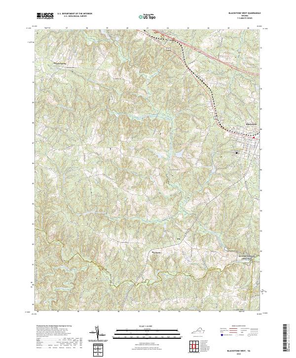 USGS Topographic Map – Blackstone West