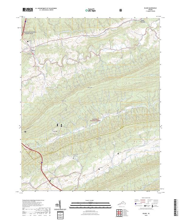 USGS Topographic Map – Bland