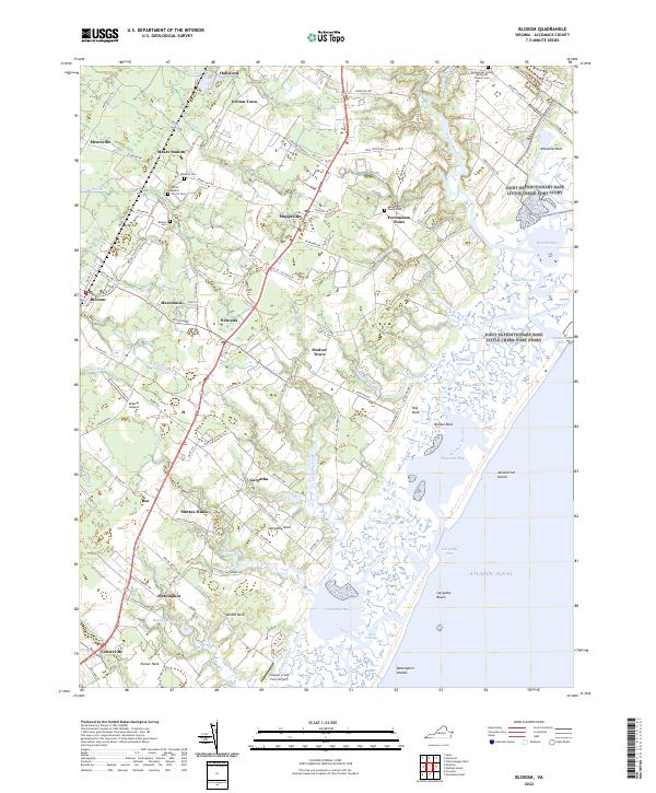 USGS Topographic Map – Bloxom