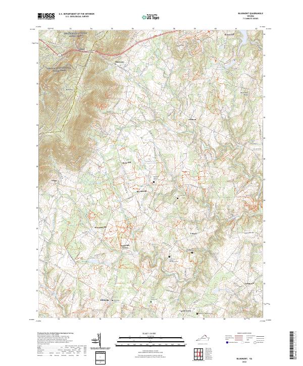 USGS Topographic Map – Bluemont