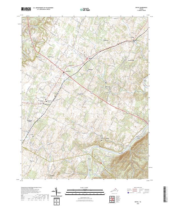 USGS Topographic Map – Boyce