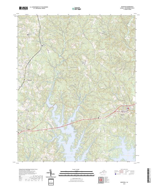 USGS Topographic Map – Boydton