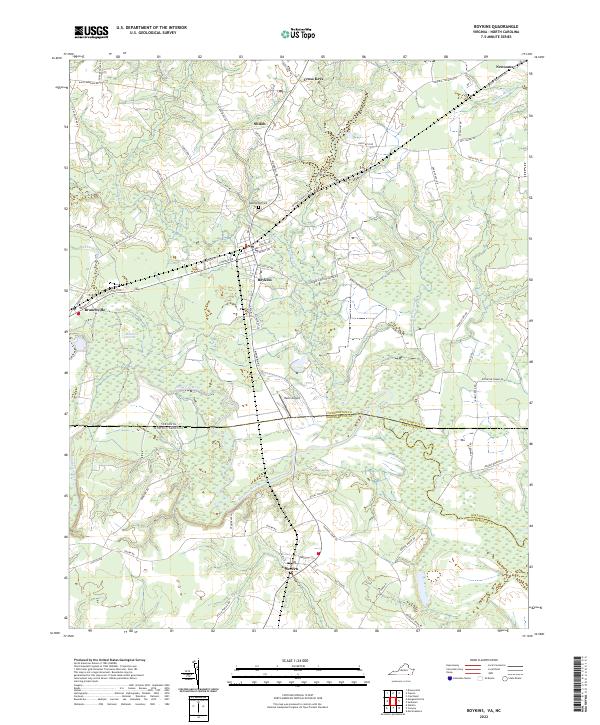 USGS Topographic Map – Boykins