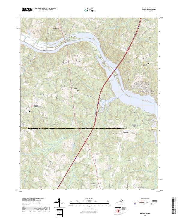 USGS Topographic Map – Bracey