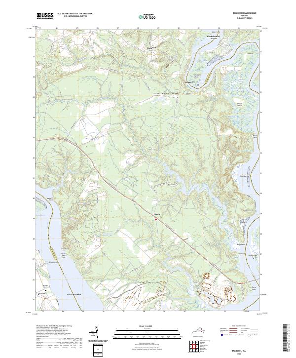 USGS Topographic Map – Brandon