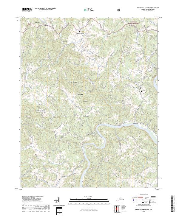 USGS Topographic Map – Brierpatch Mountain