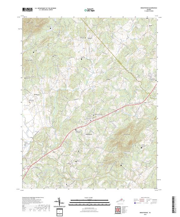 USGS Topographic Map – Brightwood
